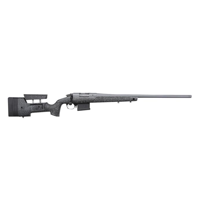 Bergara Rifles BPR2065MCHB Premier HMR Pro 6.5 Creedmoor 5+1 24" Heavy/Threaded Barrel, Tactical Gray Cerakote, Black with Gray Fleck Stock