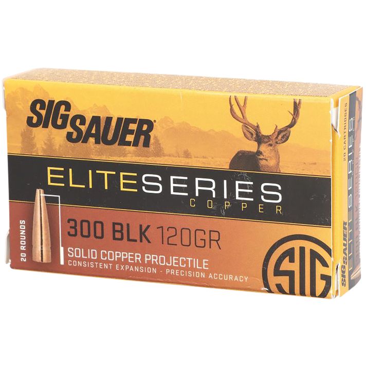 Sig Sauer E3006H120 Elite Copper Hunting30-06Springfield 150gr Copper Solid 20 Per Box/10 Case