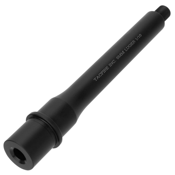 TacFire BAR9MM7 AR Barrel9mm NATO 7.50" Black Nitride Finish Stainless Steel Material with Threading & 1:10" Twist for AR Pistol Platform