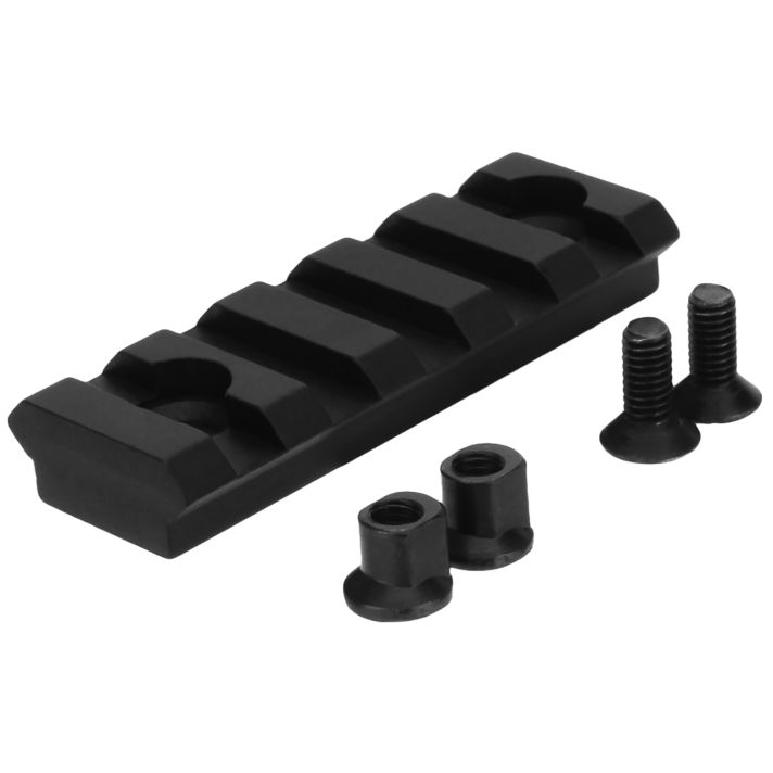 TacFire MAR101 KeyMod Picatinny Rail 2 Inch 5 SlotsBlack