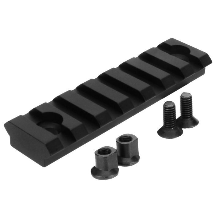 TacFire MAR102 KeyMod Picatinny Rail 3 Inch 7 SlotsBlack