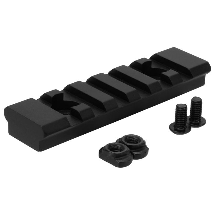 TacFire MAR105M M-LOK Accessory Picatinny Section Rail 3 Inch 7 SlotsBlack Anodized