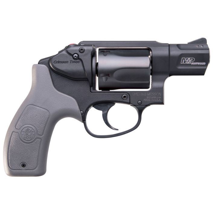 Smith & Wesson 12058 M&P Bodyguard *MA Compliant 38 S&W Spl +P 5 Shot 1.88" Black PVD Barrel/Cylinder, Matte Black Aluminum J-Frame, Gray Polymer Grip, Includes Crimson Trace Red Laser