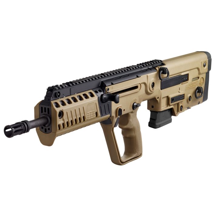 IWI US XFD1610 Tavor X95 5.56x45mm NATO Caliber with 16.50" Barrel, 10+1 Capacity, Flat Dark Earth Metal Finish, Flat Dark Earth Fixed Bullpup Stock & Polymer Grip Right Hand