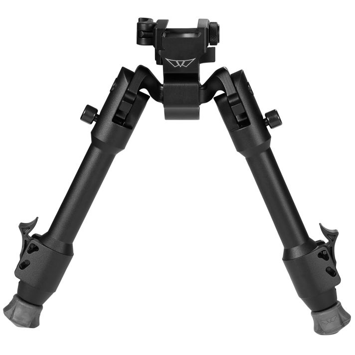 Warne 7901M Skyline Precision Bipodmade of Matte Black Aluminum with Picatinny Rail Attachment Type, Rapid Leg Deployment, 22 Degree Cant, 44 Degree Pan & 6.90-9.10" Vertical Adjustment