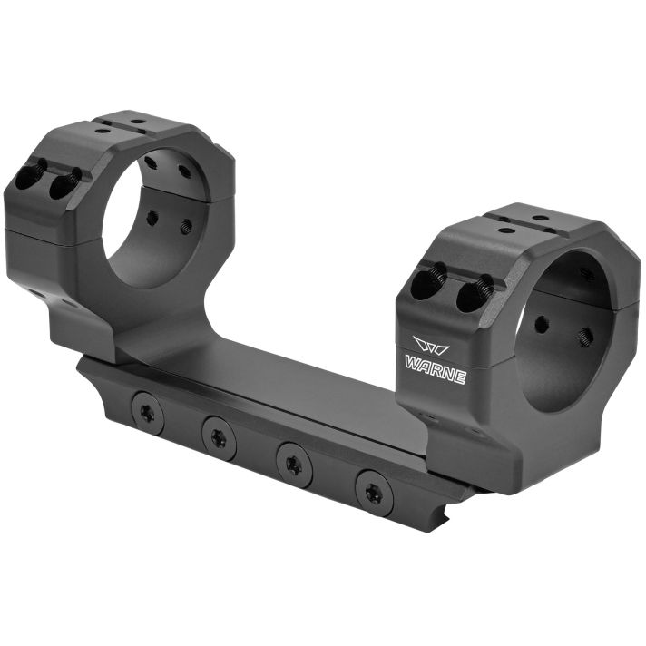 Warne 7817M Precision Mount Scope Mount/Ring Combo Black Anodized 30mm 0 MOA