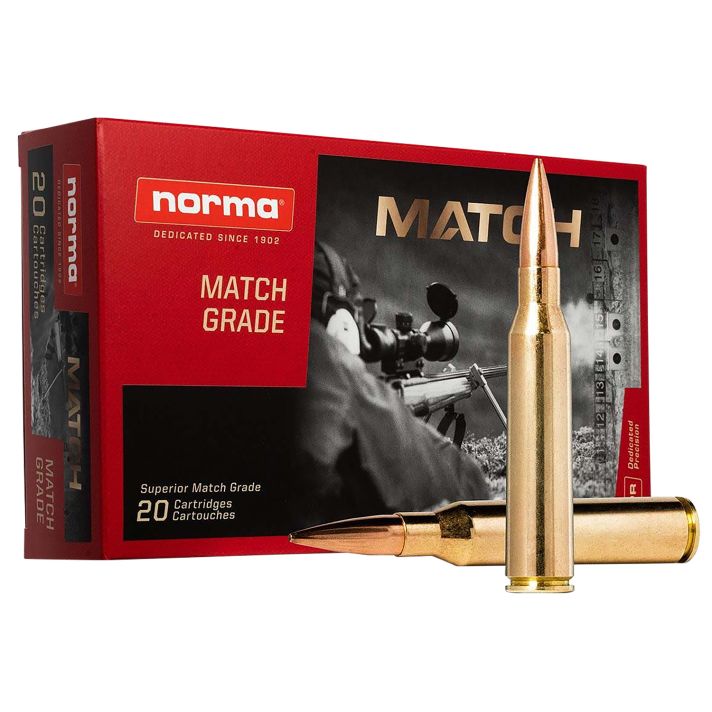 Norma Ammunition 20185272 Dedicated Precision Golden Target Match 338NormaMag 300gr 20 Per Box/10 Case