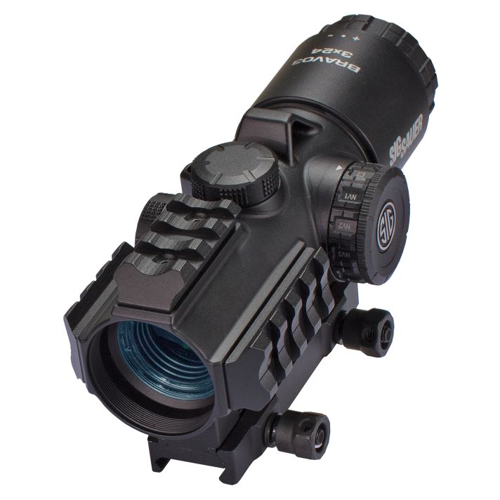 Sig Sauer Electro-Optics SOB33102 Bravo3 Battle Sight Black 3 x24 mm 300 Blackout Horseshoe Dot Red Reticle