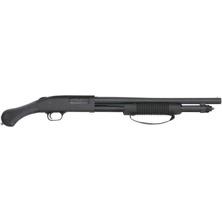 Mossberg 50639 590 Shockwave 12 Gauge Pump 3" 6+1 18.50" Matte Blued Heavy-Walled Barrel, Drilled & Tapped Matte Blued Stainless Steel Receiver, Black Raptor Birdshead Grip