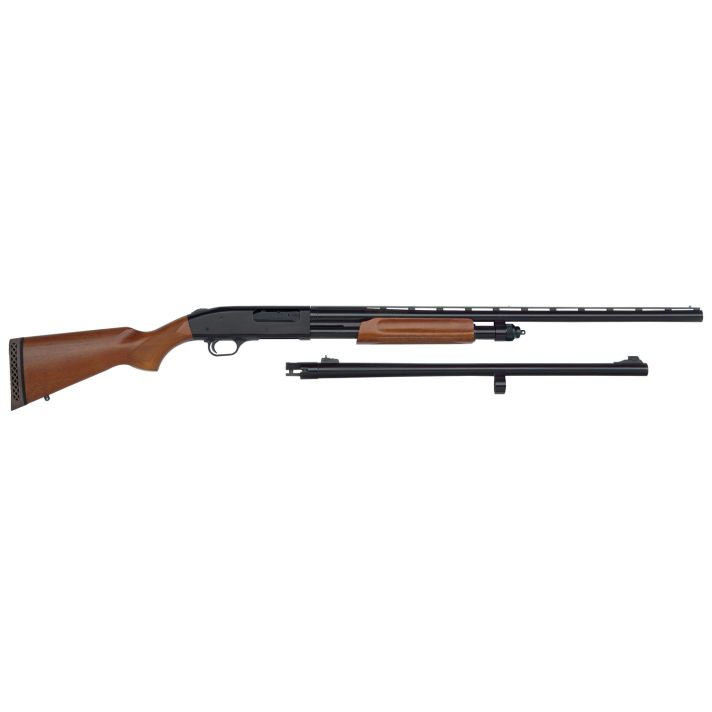 Mossberg 68224 835 Ulti-Mag Combo 12 Gauge 5+1 3.5" 28" Vent Rib/24" Slugster Barrel, Blued Steel Receiver, Dual Extractors, Fixed Wood Stock, Accu-Mag Chokes