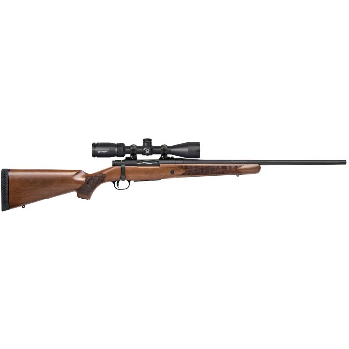 Mossberg 28058 Patriot7mm-08 Rem Caliber with 5+1 Capacity, 22" Fluted Barrel, Matte Blued Metal Finish & Walnut Stock Right Hand (Full Size) Includes Vortex Crossfire II 3-9x40mm Scope