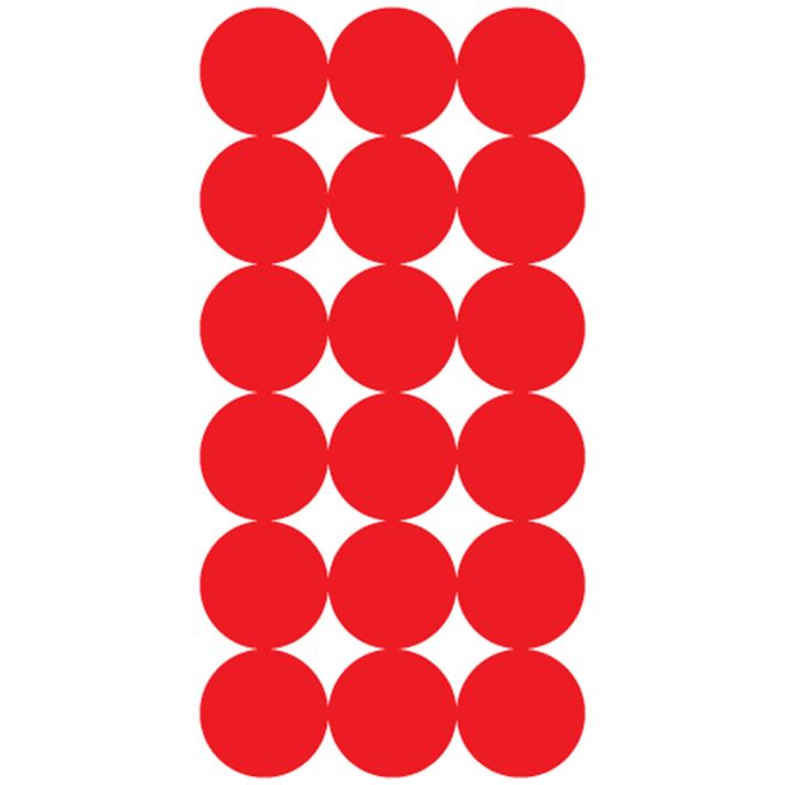 Pro-Shot P432M SplatterShot Repair Pasters Red 1" Self-Adhesive 432 Pasters