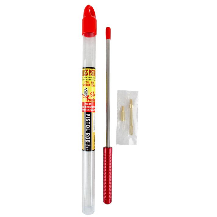 Pro-Shot 1PS87U Micro-Polished Cleaning Rod .27/ .32/ .40/ .44/ .45/ 9mm/ 10mm Cal Pistol #8"-32 Thread 8" Stainless Steel