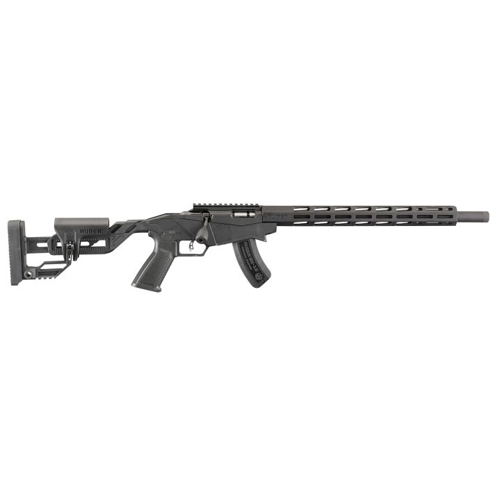 Ruger 8404 Precision Rimfire22 WMR 15+1 18" Threaded 1137 Alloy Steel Barrel, Hard Coat Anodized Finish, Adjustable Quick-Fit Precision Stock, 0 MOA Picatinny Rail, Optics Ready