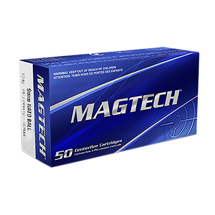 Magtech 9NATO Range/Training9mmLuger 124gr Full Metal Jacket 50 Per Box/20 Case