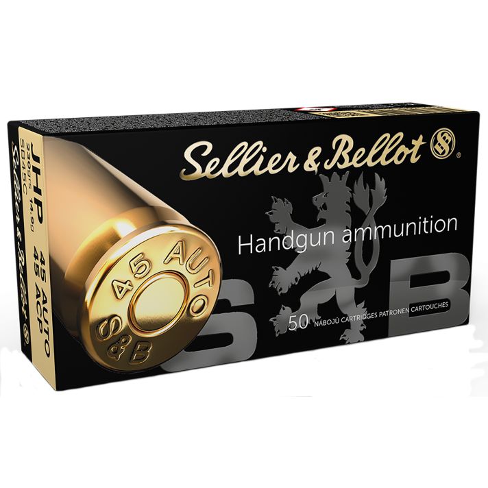 Sellier & Bellot SB45C Handgun45ACP 230gr Jacketed Hollow Point 50 Per Box/20 Case