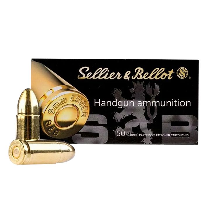 Sellier & Bellot SB9NATO Handgun9mmLuger 124gr Full Metal Jacket 50 Per Box/20 Case