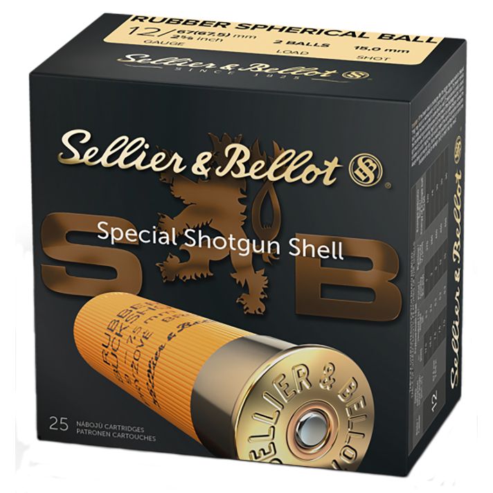 Sellier & Bellot SB12RBB Shotgun12Gauge 2.75" Rubber 25 Per Box/10 Case