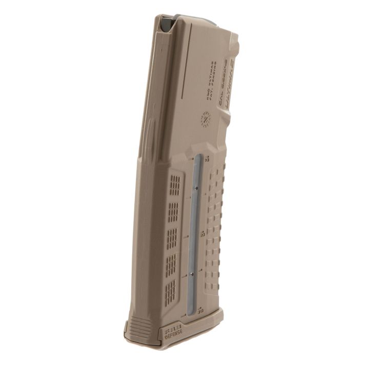 FAB Defense FXUMAGR30T Ultimag 30R Polymer Window Magazine 30rd 223 Rem/5.56x45mm NATO AR-15/ M16/M4 Flat Dark Earth Reinforced Polymer Body