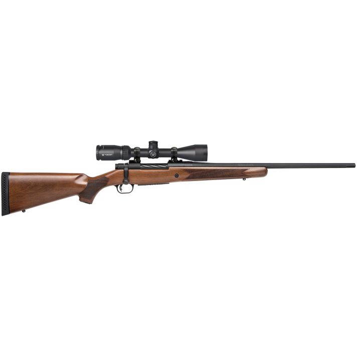 Mossberg 27941 Patriot270 Win Caliber with 5+1 Capacity, 22" Fluted Barrel, Matte Blued Metal Finish & Walnut Stock Right Hand (Full Size) Includes Vortex Crossfire II 3-9x40mm Scope