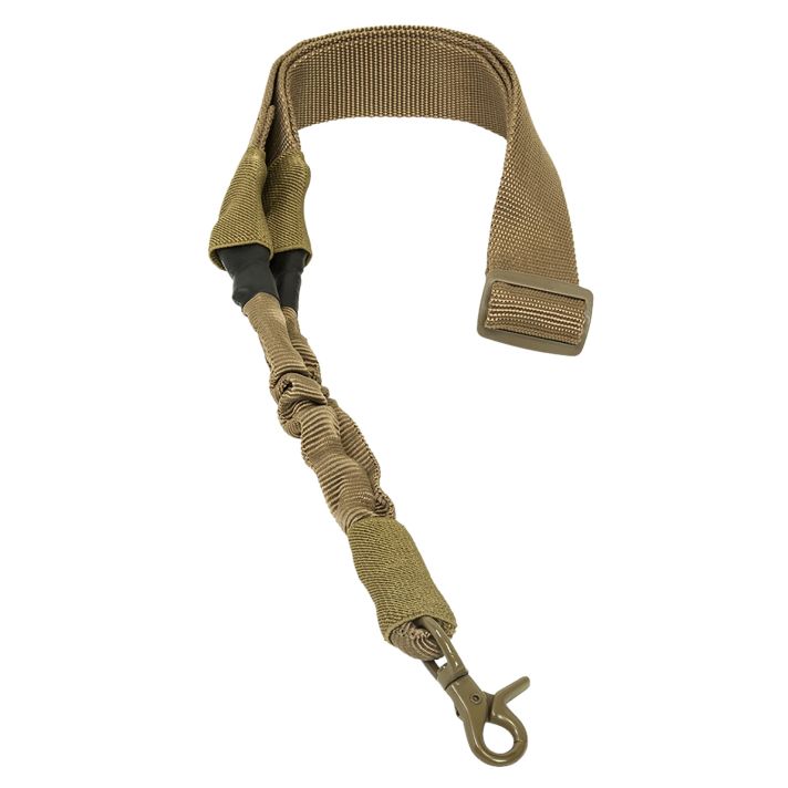 NcStar AARS1PT Single Point SlingTan Nylon 44"-60" OAL Adjustable Bungee