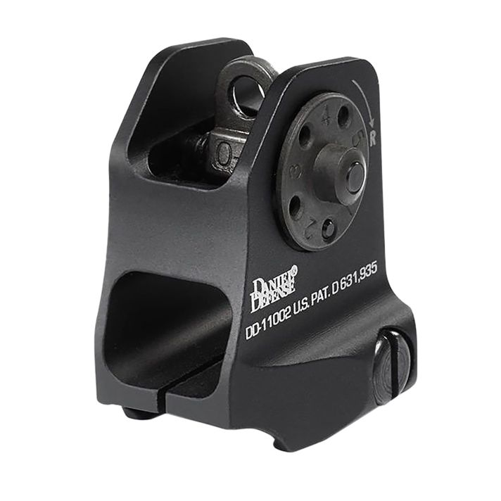 Daniel Defense 1906411002 A1.5 Fixed Rear SightBlack Hardcoat Anodized Fixed Rear Sight