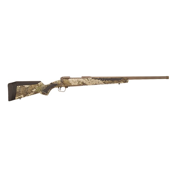 Savage Arms 57418 110 High Country 7mm Rem Mag 3+1 24", Midnight Bronze Cerakote, TrueTimber Strata Fixed AccuStock with AccuFit