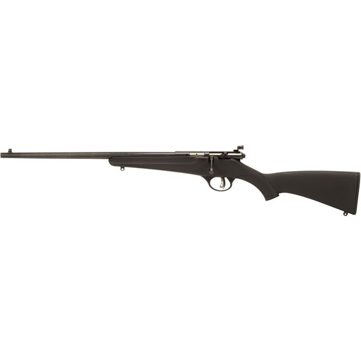 Savage Arms 13843 RascalYouth 22 LR 1rd 16.13" Matte Black Sporter Barrel, Matte Black Carbon Steel Receiver, Black Fixed Synthetic Stock, Left Hand