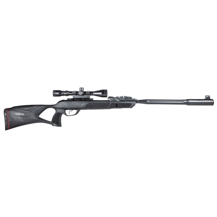 Gamo 6110063354 Swarm Fusion 10X Gen 3 Gas Piston 177 10rd Shot Black Black Fluted Steel Barrel Black Receiver Black All Weather Lightweight Thumbhole Stock Scope 3-9x40mm