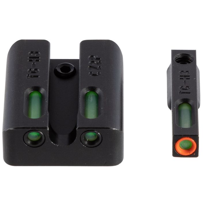 TruGlo TG13CZ2PC TFX ProBlack | Green Tritium & Fiber Optic Orange Outline Front Sight Green Tritium & Fiber Optic Rear Sight