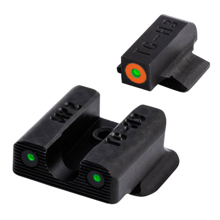 TruGlo TG231MP2C Tritium ProBlack | Green Tritium White Outline Front Sight Green Tritium Rear Sight