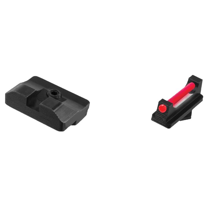 TruGlo TG132G1 Fiber-Optic ProRed/Fiber Optic Front Sight-Black/Blank Rear Sight Glock 17/17L/19/17X