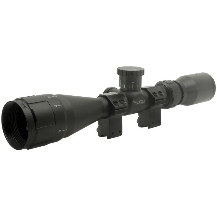 BSA 22412X40AO Sweet 22 Black Matte 4-12x 40mm AO 1" Tube 30/30 Duplex Reticle