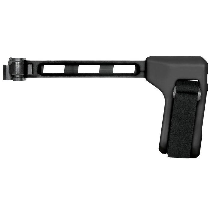 SB Tactical FS1913 FS1913Side Folding Black Synthetic with 9.60" OAL & Nylon Strap for AR-Platform with 1913 Picatinny Rail (Tube Not Included)