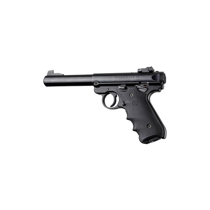 Hogue 79000 Rubber GripBlack with Finger Grooves for Ruger Mark IV