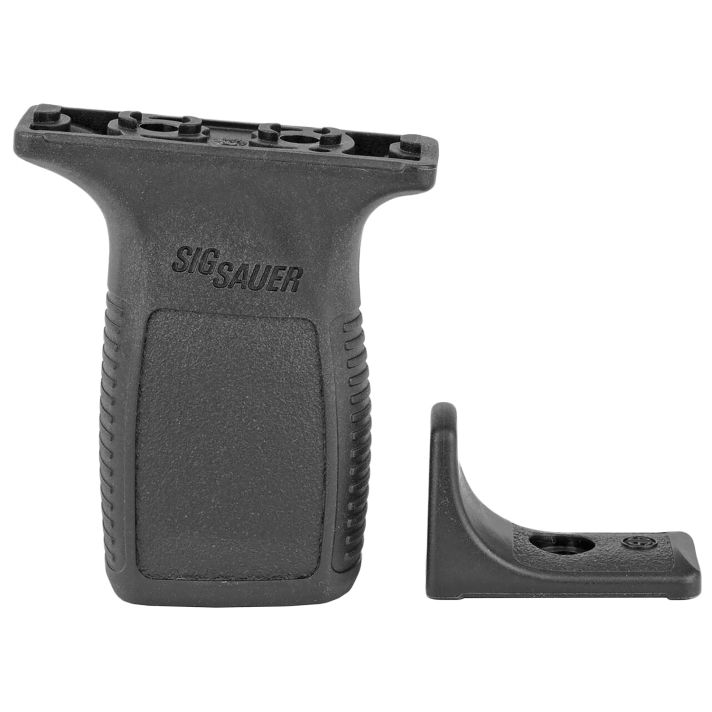 Sig Sauer KITTRDGRIPVEERTICALBLK Tread Vertical Grip with Barricade Stop Black Polymer