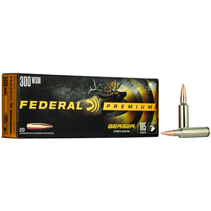 Federal P300WSMBCH1 Premium300WSM 185gr Berger Hybrid Hunter 20 Per Box/10 Case