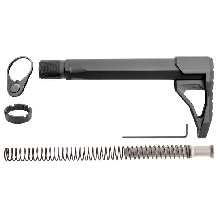 Phase 5 Weapon Systems RMSA Rifle Mini Stock Assembly Black Aluminum for AR15/AR10