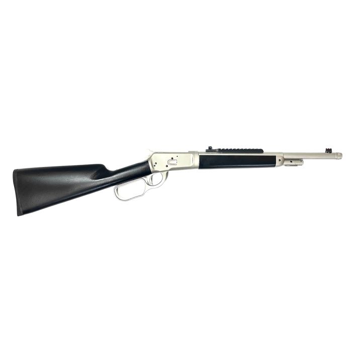 Taylors & Company 220097 1892 Alaskan Take-Down 44 Rem Mag Caliber with 5+1 Capacity, 16.50" Barrel, Matte Chrome Metal Finish & SoftTouch Black Synthetic Stock Right Hand (Full Size)