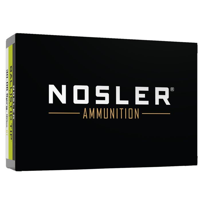 Nosler 40043 Ballistic Tip30-06Springfield 165gr Spitzer Ballistic Tip 20 Per Box/10 Case