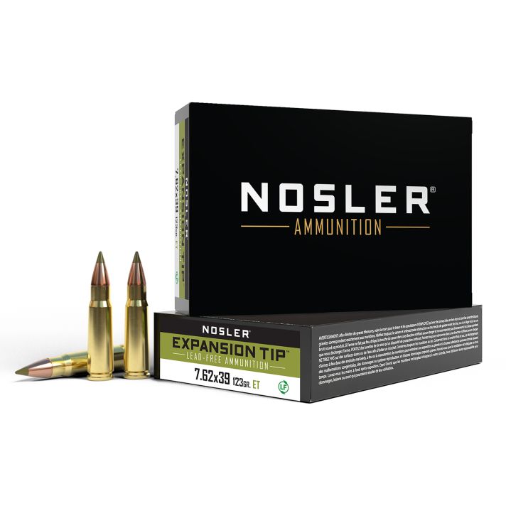 Nosler 40040 E-Tip7.62x39mm 123gr E Tip Boat Tail 20 Per Box/10 Case