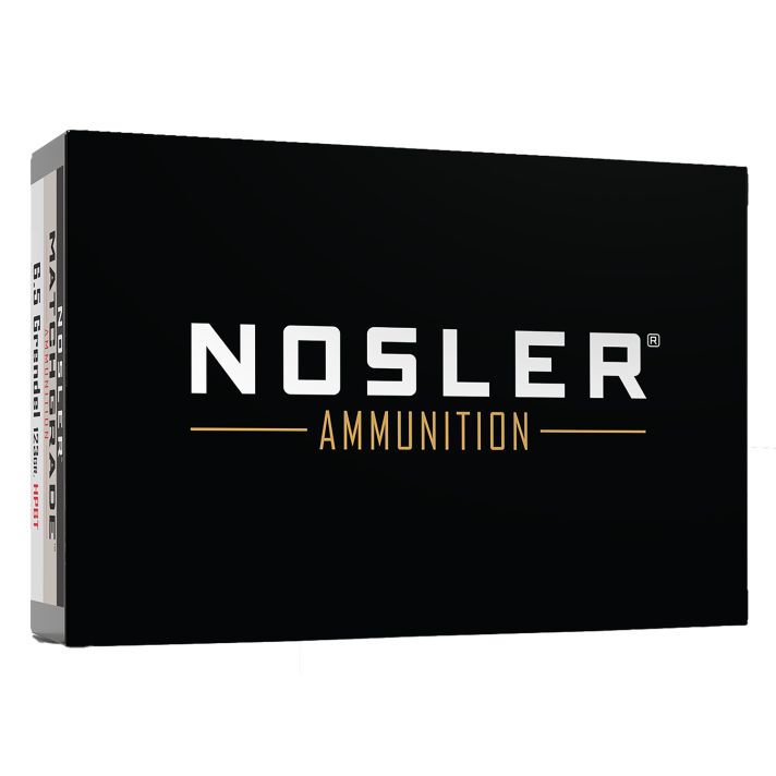 Nosler 44501 Match Grade6.5Grendel 123gr Custom Competition Hollow Point Boat Tail 20 Per Box/10 Case