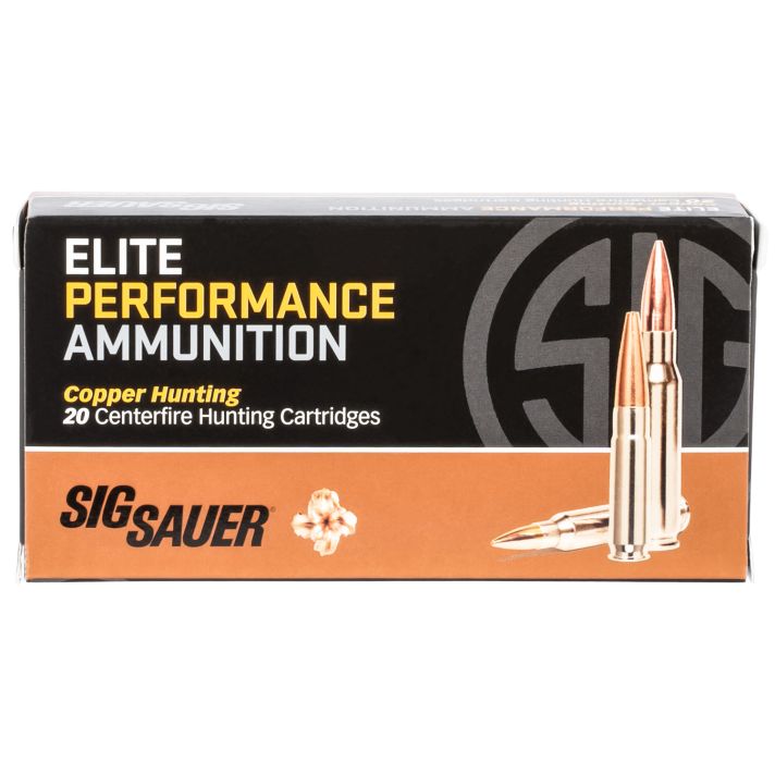 Sig Sauer E243H120 Elite Copper Hunting243Win 80gr Copper Solid 20 Per Box/10 Case