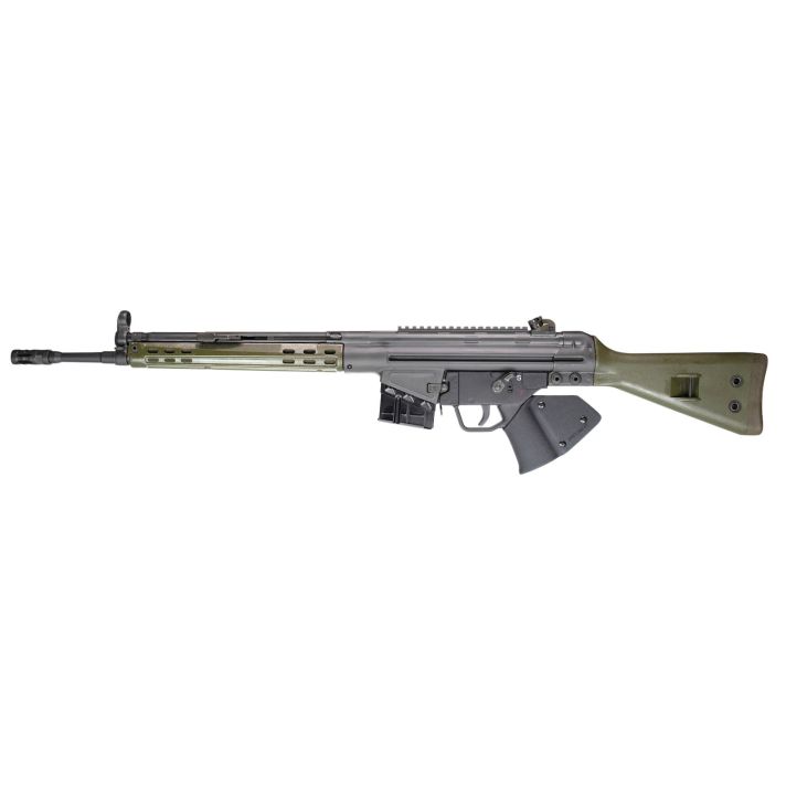 PTR 400 GIR *CA Compliant *Reconditioned 308 Win,7.62x51mm NATO 18" 10+1, Black Parkerized Reciever with Scope Mount, Green Synthetic Stock (Stock May Be Blemished), Black California Paddle Grip