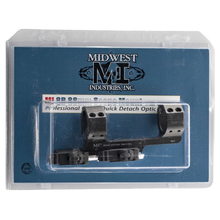 Midwest Industries MIQD30SM 30mm QD Scope Mount/Ring Combo Black Hardcoat Anodized