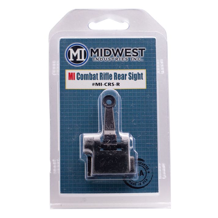Midwest Industries MICRSR Combat Rifle Rear Flip SightBlack for AR-15, M16, M4