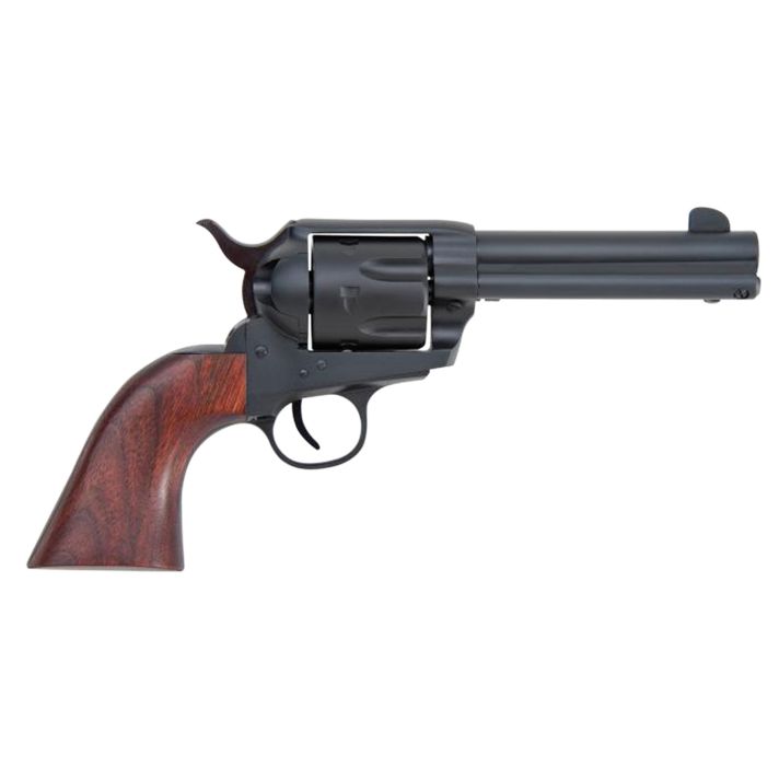 Traditions SAT7322053 1873 Rawhide 22 LR Caliber with 4.75" Barrel, 6rd Capacity Cylinder, Overall Blued Finish Steel & Walnut Grip
