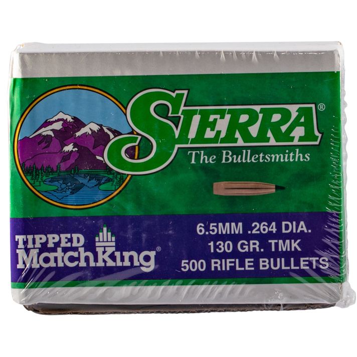 Sierra 7430C Tipped MatchKing264Cal 130gr Tipped MatchKing 500/Box