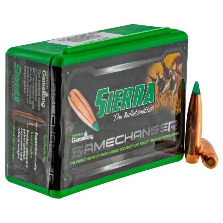 Sierra 4330T Tipped GameKing6.5Creedmoor 130gr Hollow Point Boat Tail 50/Box
