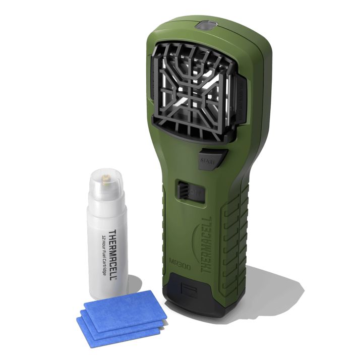 Thermacell MR300G MR300 Portable Repeller Olive Effective 15 ft Odorless Scent Repels Mosquito Effective Up to 12 hrs